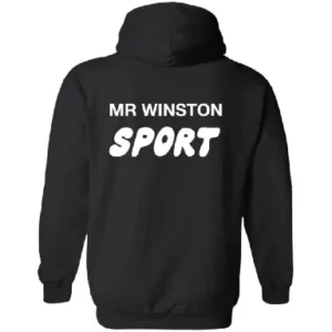 Mr Winston Merch Logo Hoodie Sweatshirt – Black