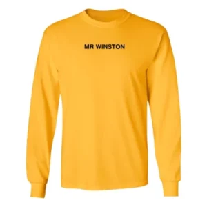 Mr Winston Merch Logo Sweatshirt – Yellow