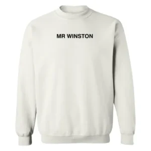 Mr Winston Merch Sweatshirt – White