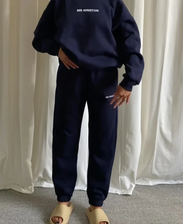 Mr Winston Navy Tracksuit bold Navy