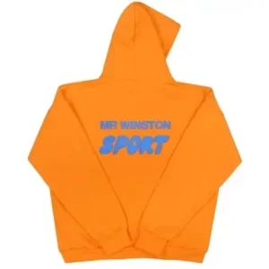 Mr Winston Puff Hoodie Sweatshirt Orange