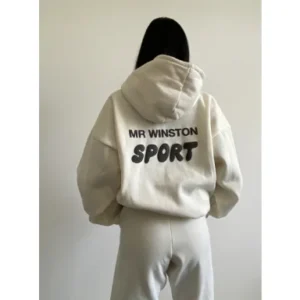 Mr Winston Vanilla Puff Hooded Sweat